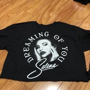 Selena cropped long sleeve shirt